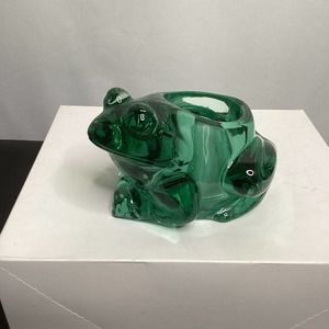 Indiana Glass Spanish Green Frog Votive /tea light